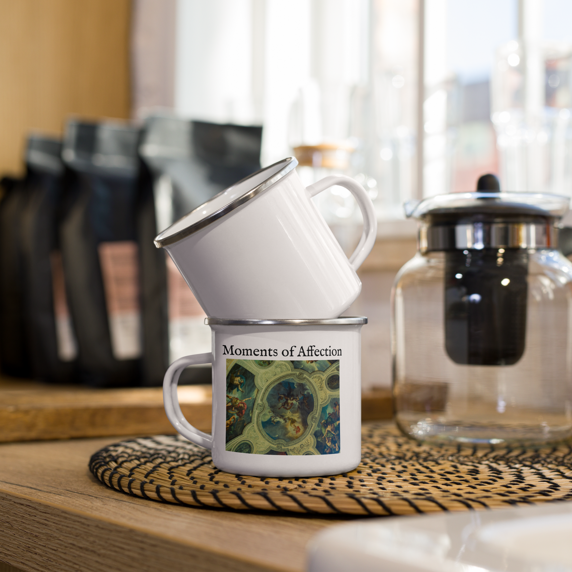 Musée du Louvre Enamel Mug