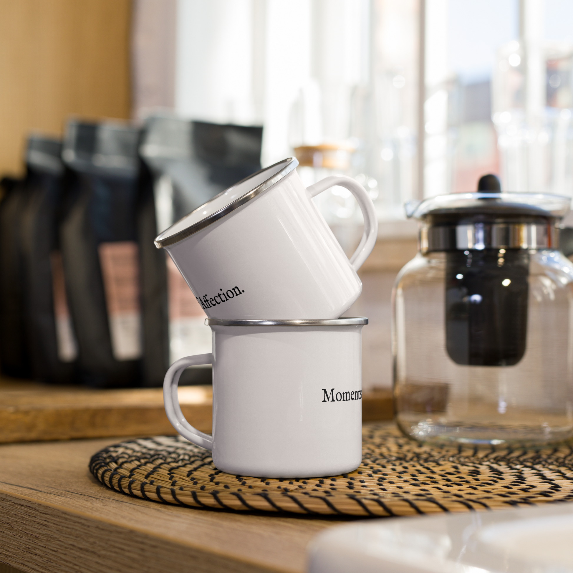 Rustic Logo Enamel Mug