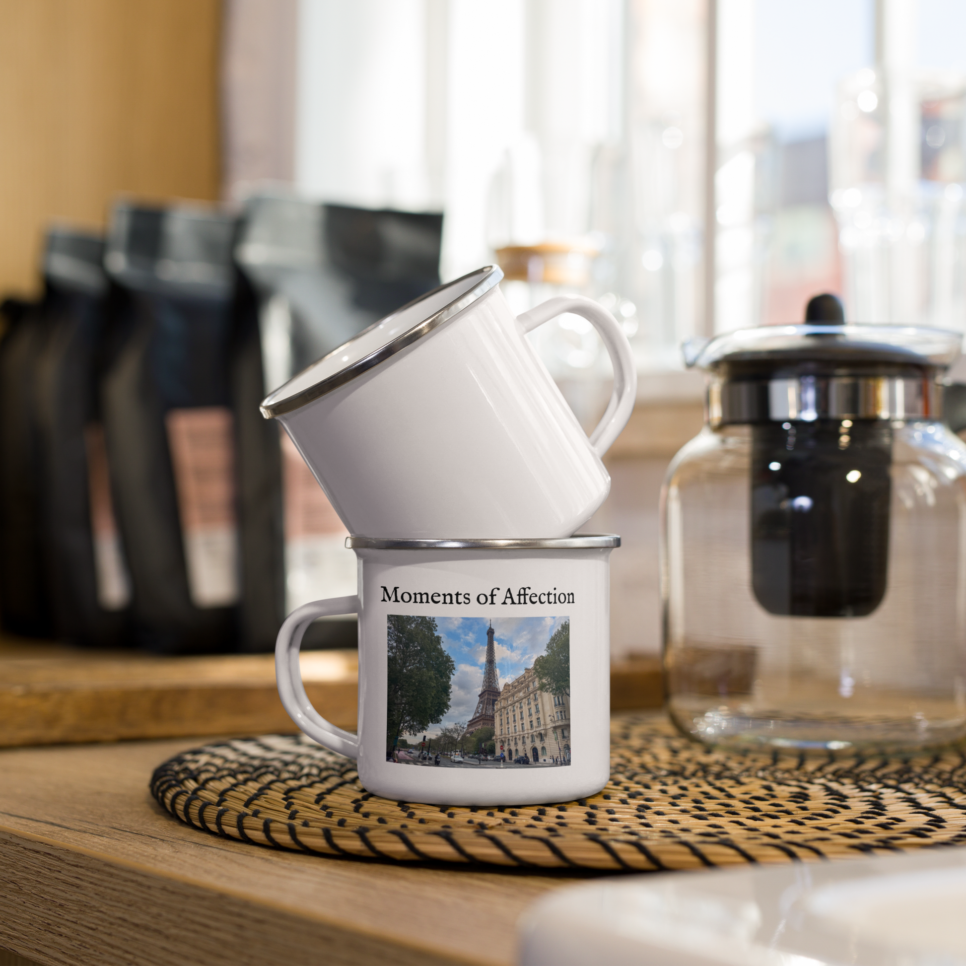 Eiffel Tower Enamel Mug